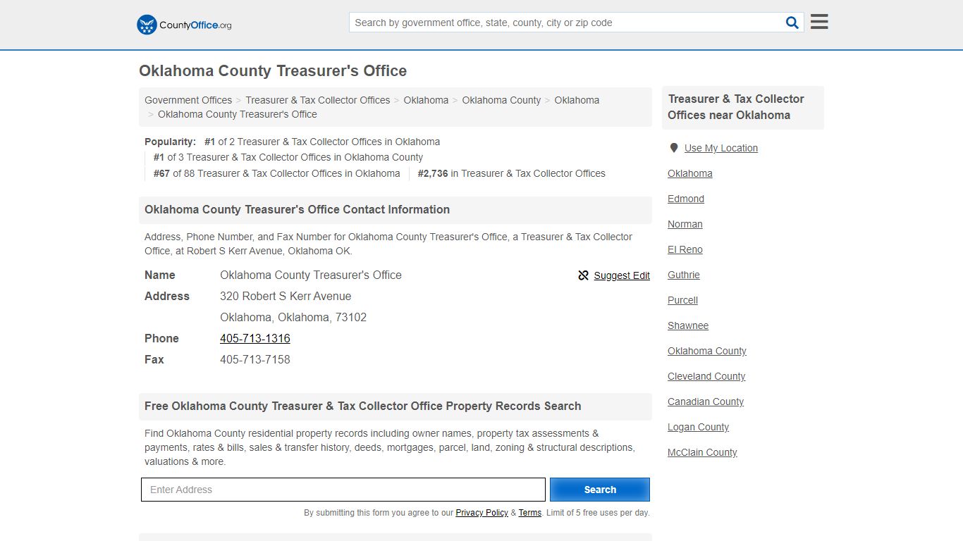 Oklahoma County Treasurer's Office